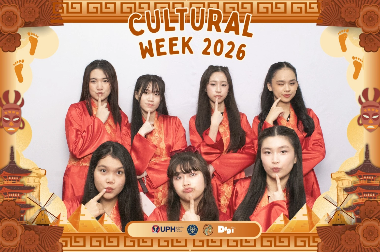 Guests at the DigiSnap photobooth — Cultural Week · UPH