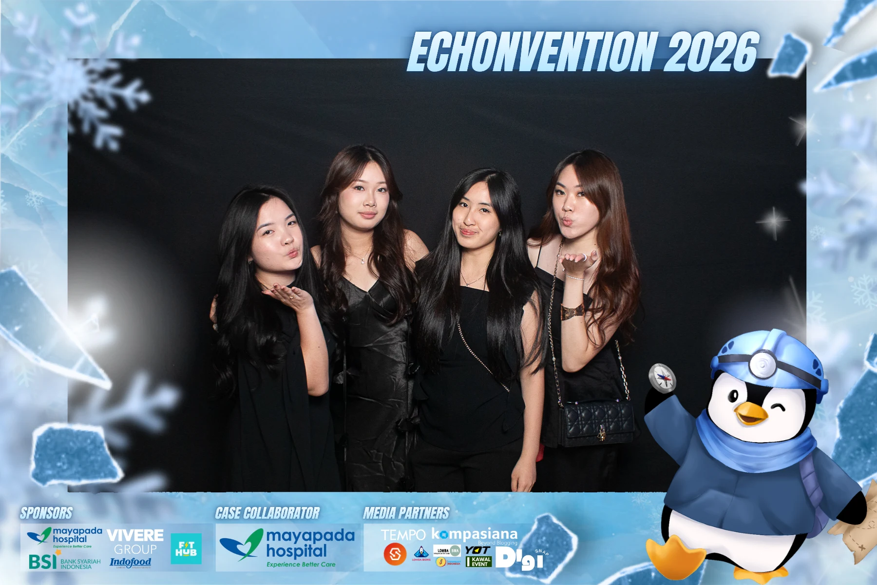 Guests at the DigiSnap photobooth — Echonvention 2026