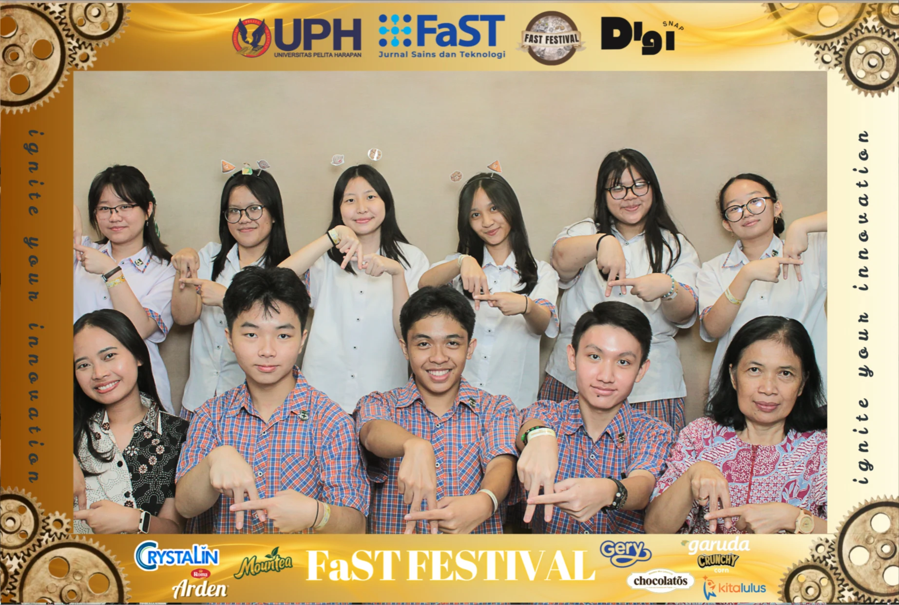 Guests at the DigiSnap photobooth — FaST Festival