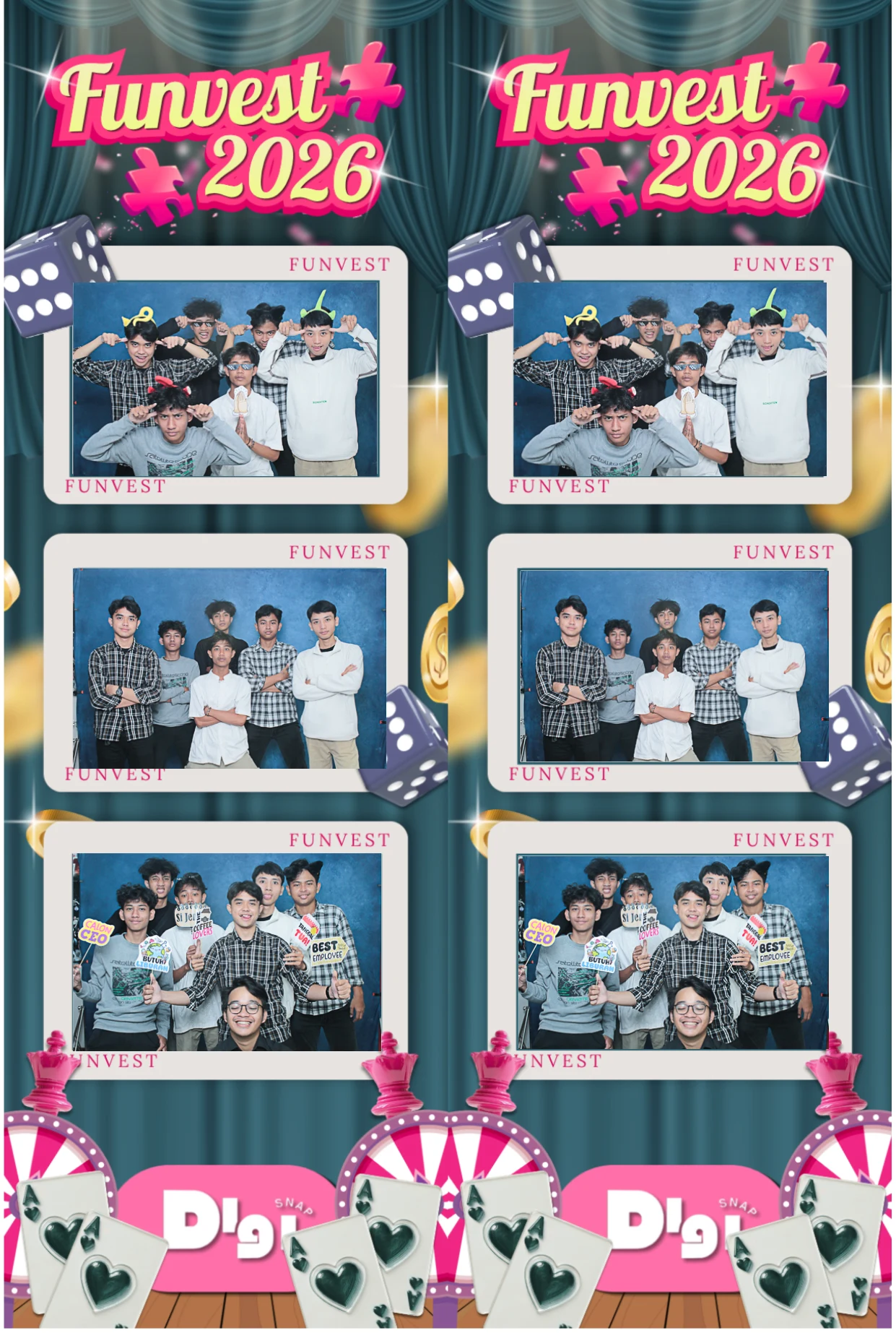 Guests at the DigiSnap photobooth — FunVest