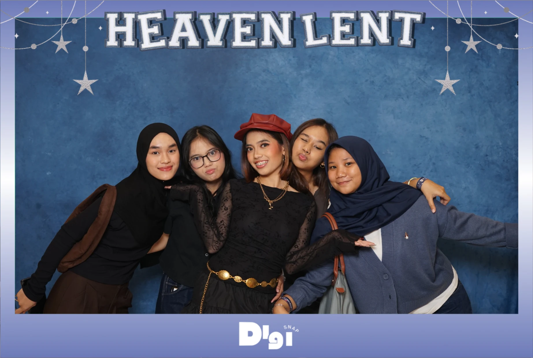 Guests at the DigiSnap photobooth — Heaven Lent the Musical