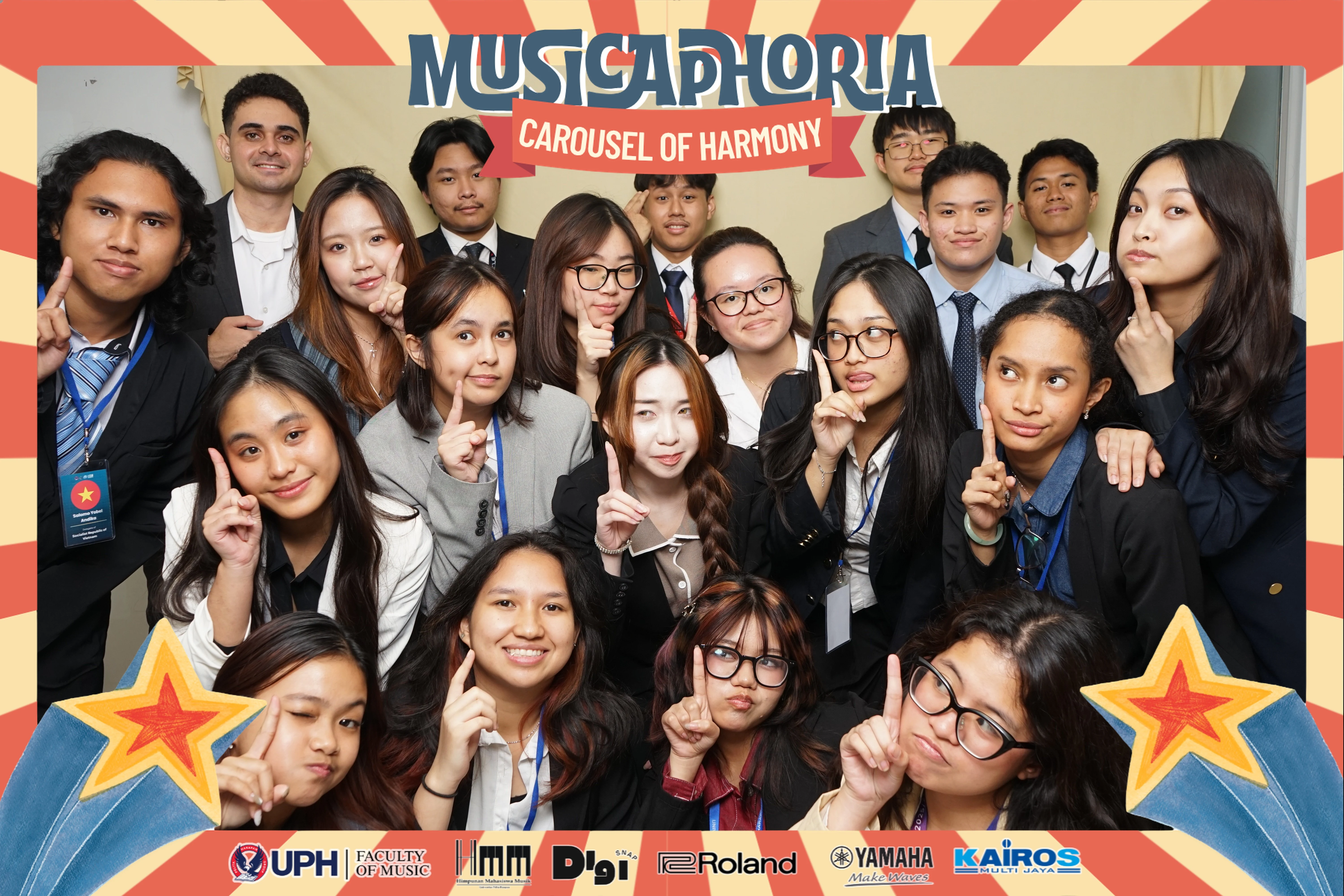 Guests at the DigiSnap photobooth — Musicaphoria 2026