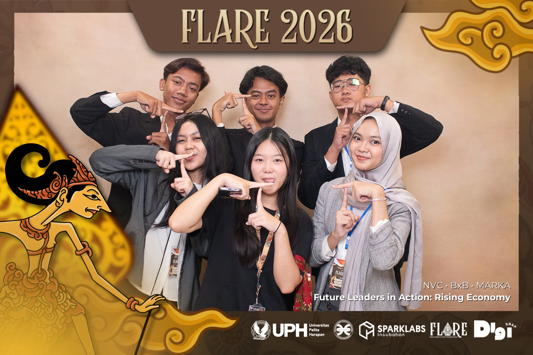 Guests at the DigiSnap photobooth — NVC 2026