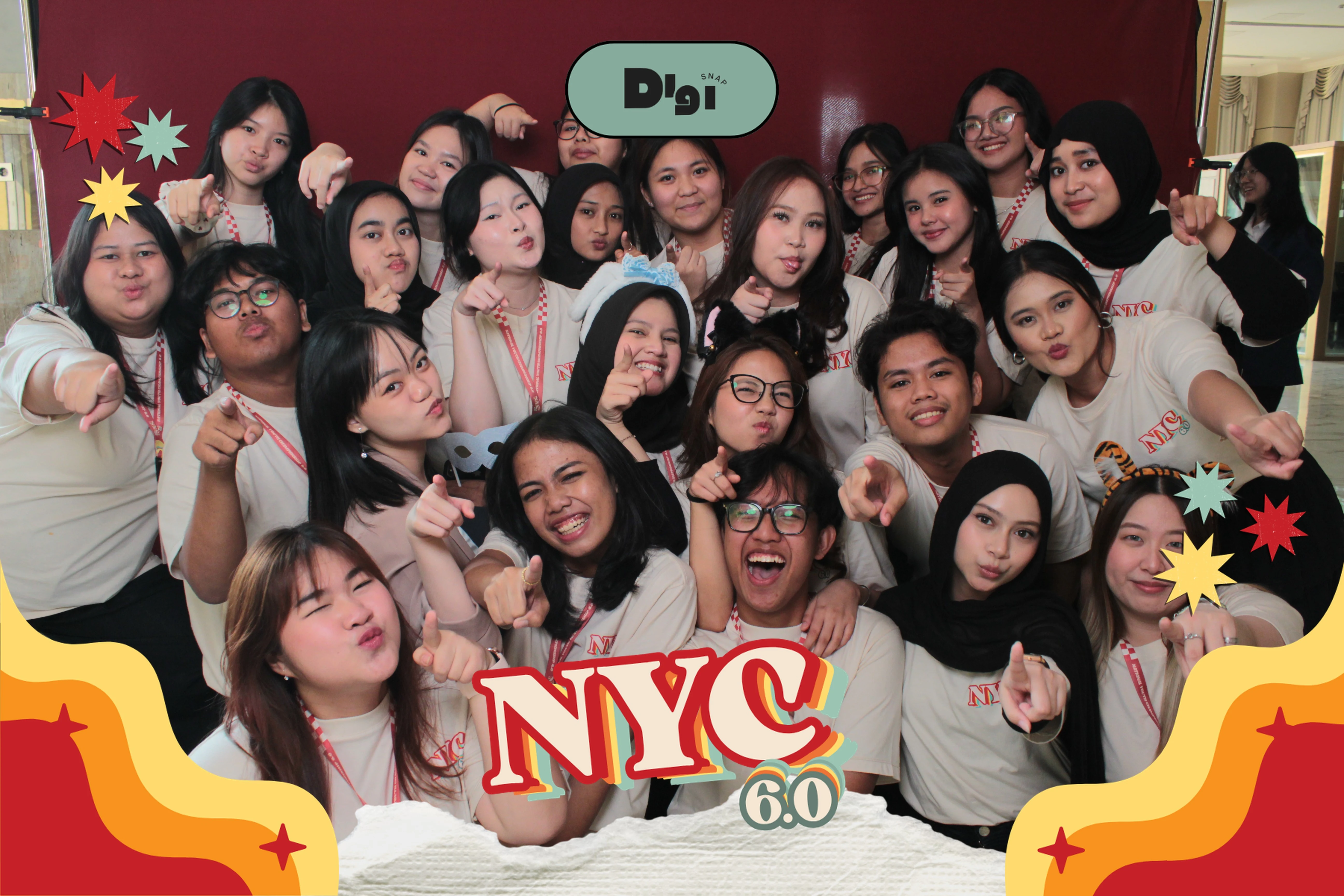 Guests at the DigiSnap photobooth — Nation Youth Championship 6.0