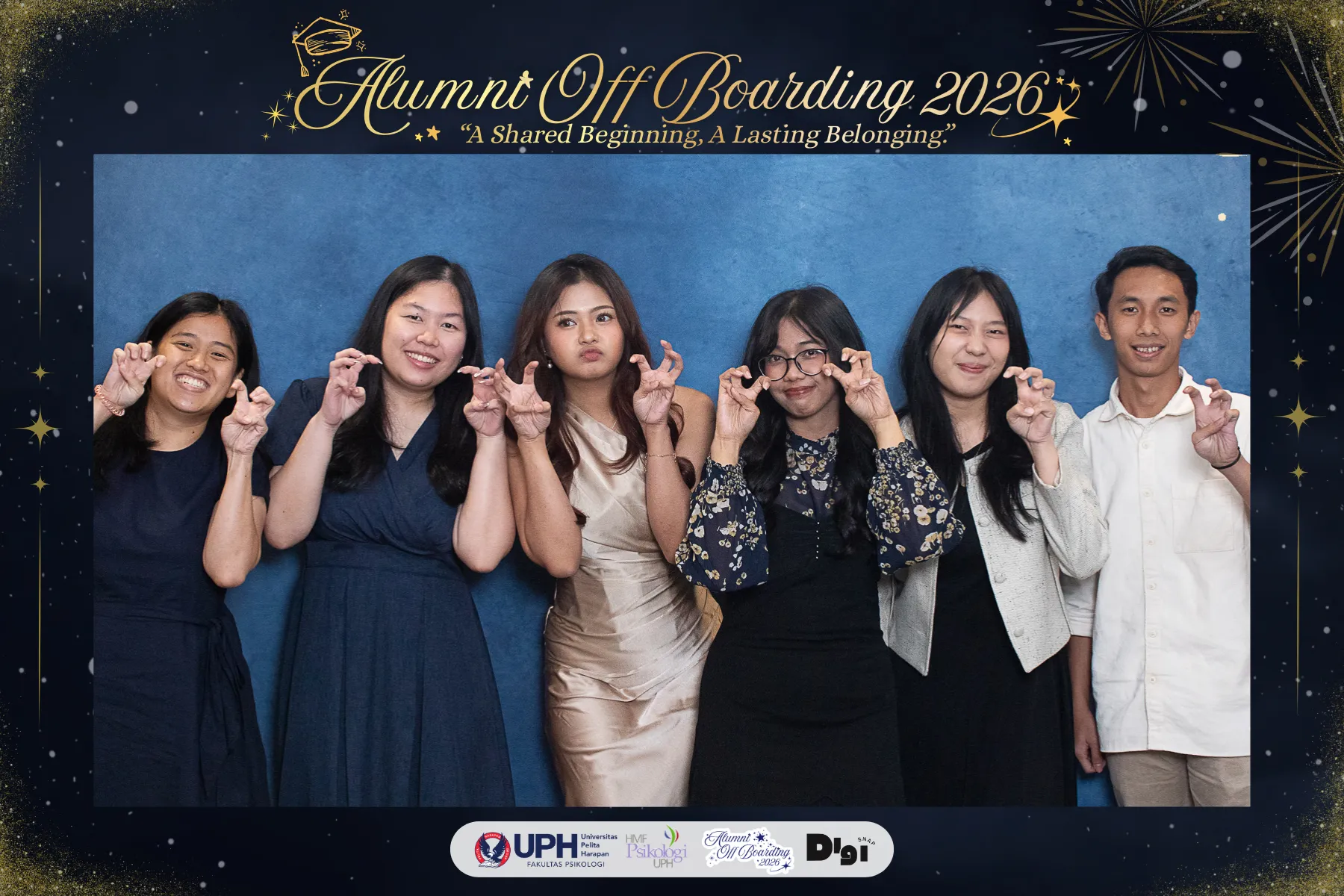 Guests at the DigiSnap photobooth — Alumni Off Boarding · UPH