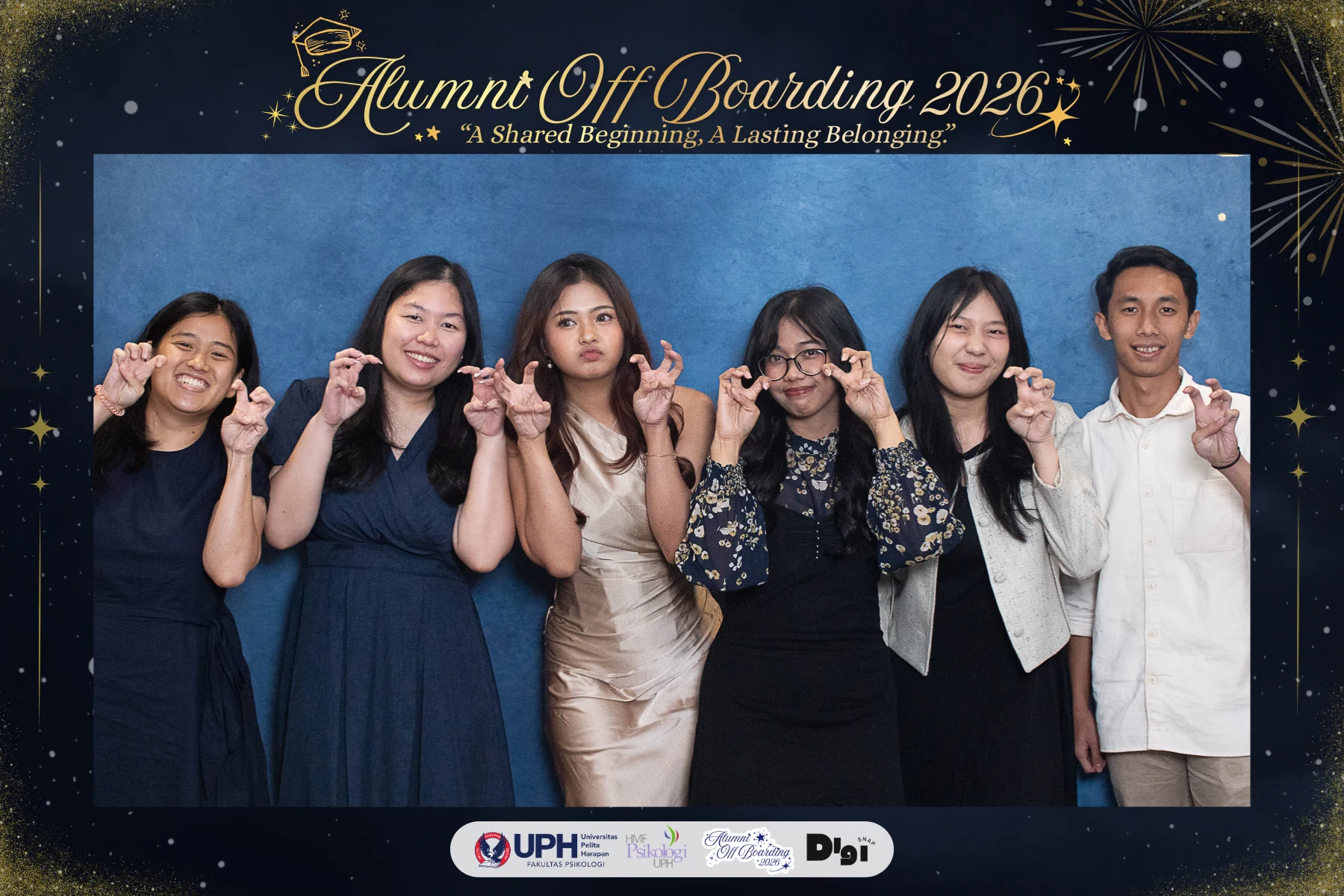 Guests at the DigiSnap photobooth — Alumni Off Boarding · UPH