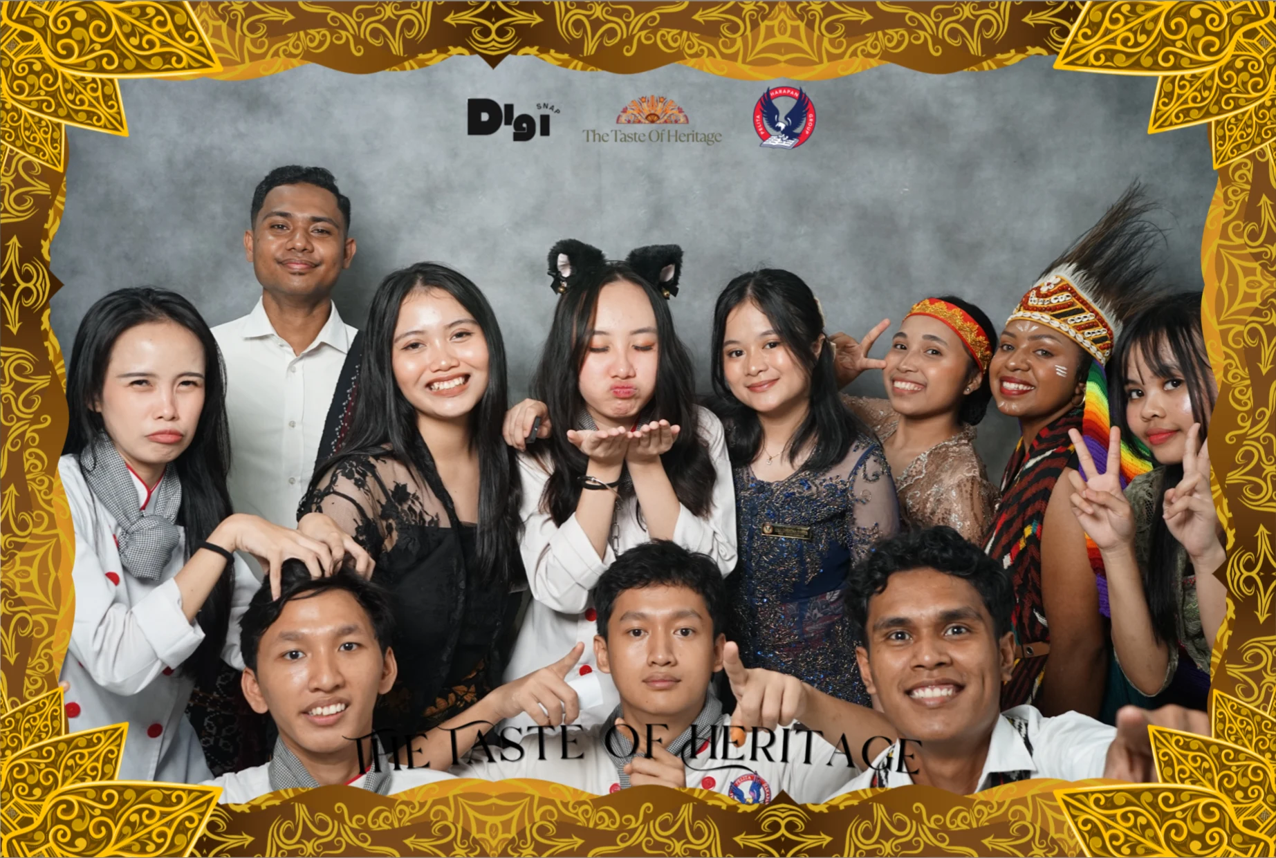 Guests at the DigiSnap photobooth — The Taste of Heritage