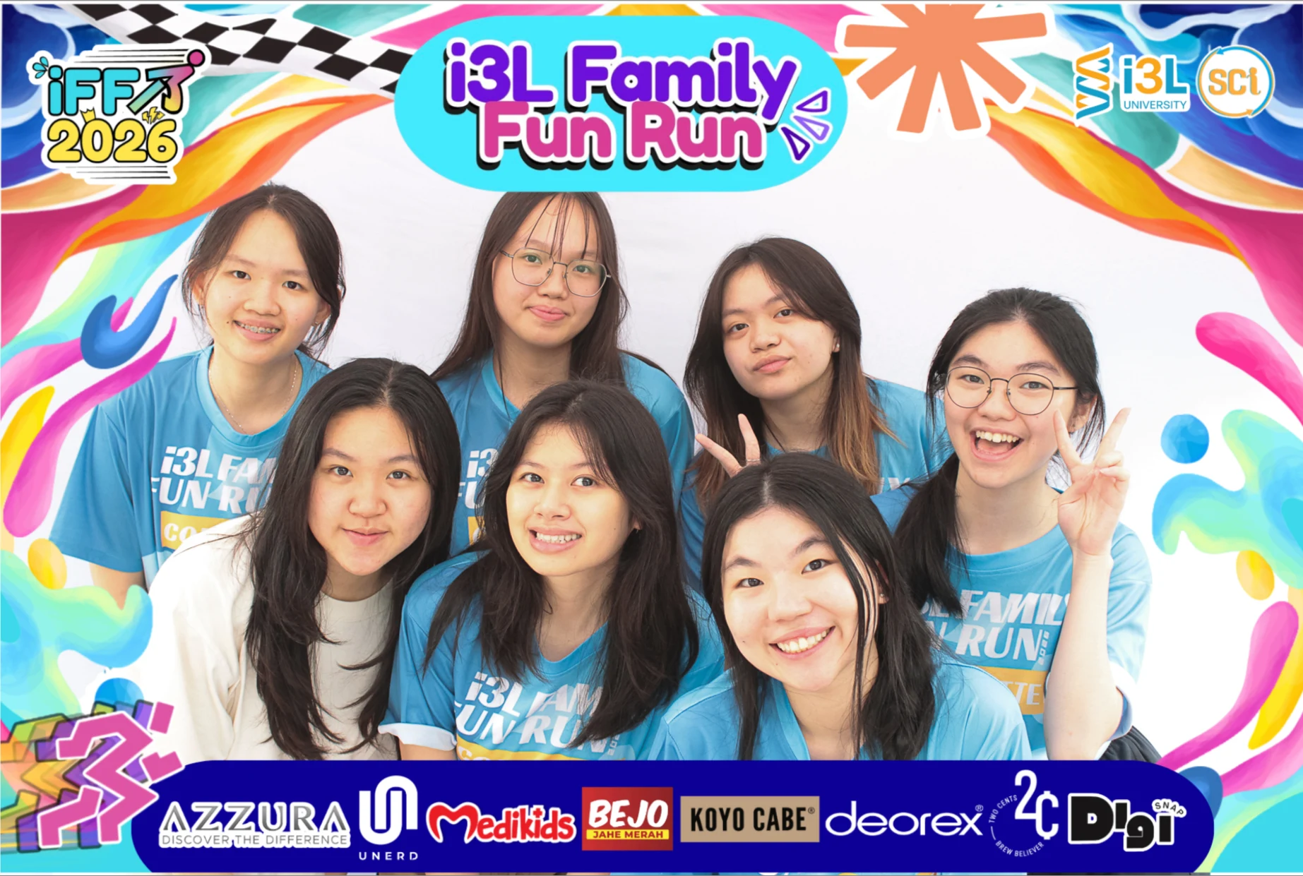 Guests at the DigiSnap photobooth — i3L Family Fun Run